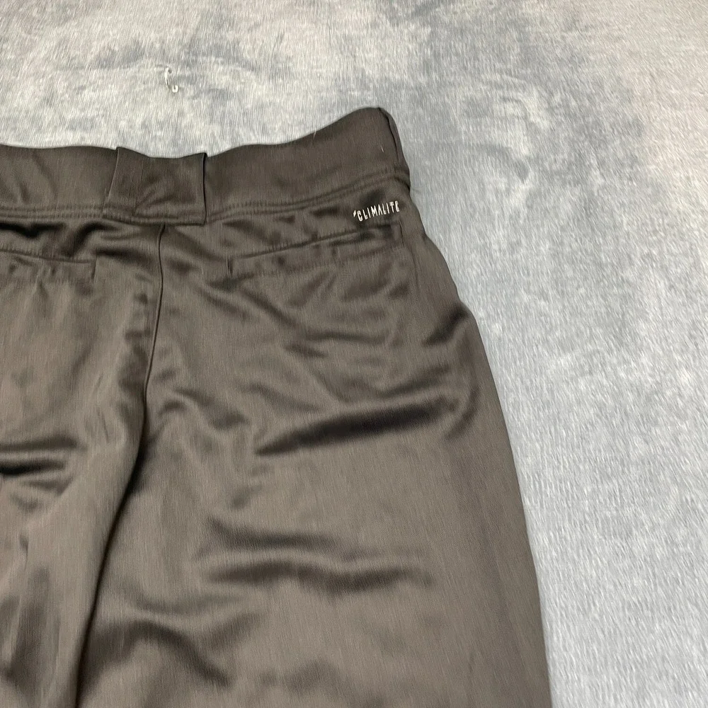 Adidas Climalite Baseball Pants Mens Small Black Flat Front Straight Leg Sports